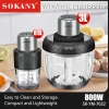 Cross-border Sokany7032 meat grinder, household multi-functional two-in-one, all-purpose vegetable and meat grinder, black and white mixed type Application Scenario